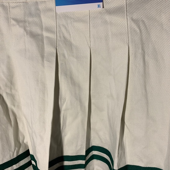 Prince Pickleball Women’s Mid-Rise Striped Pleated Mini Skirt - Cream - Picture 2 of 8